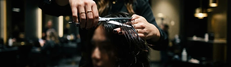 Fadi Riachi hair artist at work